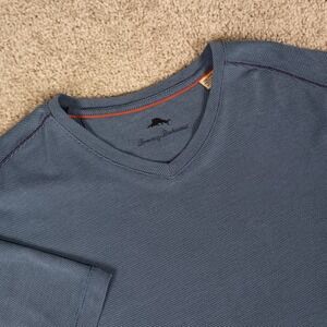 Tommy Bahama 3XL Coastal Crest IslandZone Textured Weave V Neck Mens Short...